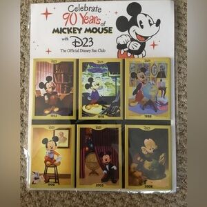 Mickey Mouse D23 Official Portrait magnets 90th Anniversary magnets, six new